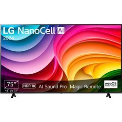 G (A bis G) LG LED-Fernseher Fernseher schwarz