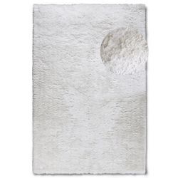 Hochflor-Teppich HANSE HOME "Olaf", weiß (ivory weiß), Teppiche, B: 160cm, 38mm, L: 230cm, Polyester Langflor, Shaggy, einfarbig, flauschig, weich, glänzend, modern, uni