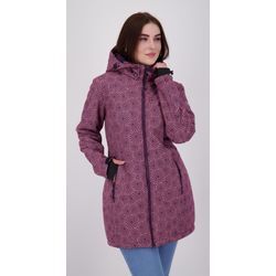 Softshellmantel DEPROC ACTIVE "KEELE PEAK II WOMEN", Damen, Gr. 36 (S), rot (wine), 96% Polyester; 4% Elastan mit TPU Membrane, casual, Mäntel, auch in Großen Größen erhältlich