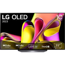 LG OLED-Fernseher, bis zu 120 Hz, α7 Gen6 4K AI-Prozessor, Single Triple Tuner, G (A-G), Fernseher, schwarz, 55, Topseller