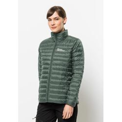 Daunenjacke JACK WOLFSKIN "PACK & GO DOWN JKT W" Gr. XXL (48), grün (schilfgrün) Damen Jacken