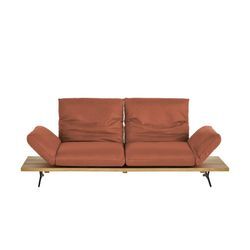 KOINOR Ledersofa Marilyn ¦ orange ¦ Maße (cm): B: 232 H: 96 T: 90