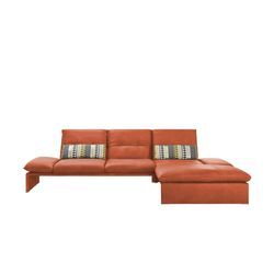 KOINOR Leder-Ecksofa Humfrey ¦ orange ¦ Maße (cm): B: 314 H: 93 T: 159