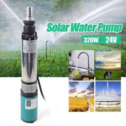 320W Submersible Solar-Wasserpumpen Tiefbrunnenpumpe Brunnenpumpe Wasserpumpe Gartenpumpe Tauchpumpe 5m³/h Edelstahl