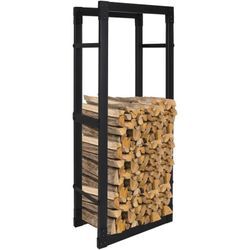 Kaminholzregal Brennholzregal Feuerholzregal Kaminholzständer Metall für Innen Außen 8 Größen-150x60x25cm - Hengda