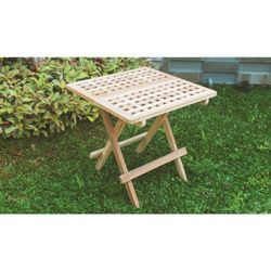 Teak Beistelltisch Natur Klapptisch Holztisch Gartentisch Balkontisch Terrassentisch Campingtisch Bistrotisch Partytisch Kaffeetisch Tisch Gartenmöbel