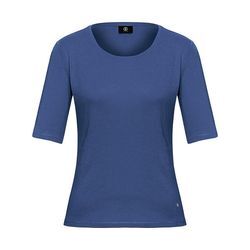 Rundhals-Shirt Modell Velvet Bogner blau