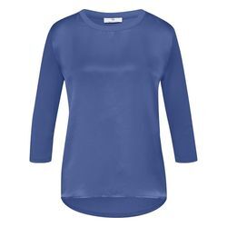 Blusen-Shirt Seide Peter Hahn blau