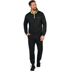 Freizeitanzug TRIGEMA "TRIGEMA Herren Jogginganzug in Sweat-Qualität" Gr. L, schwarz, Herren, 70% Baumwolle, 30% Polyester, Sportanzüge