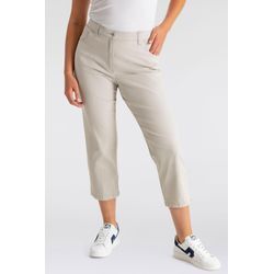 Caprihose KJBRAND "Betty 7/8", Damen, Gr. 54, N-Gr, beige, Web, Obermaterial: 60% Baumwolle, 37% Polyamid, 3% Elasthan, casual, Basic schmal, Hosen