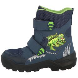 Klettboot LURCHI "Koray-SYMPATEX" Gr. 35, bunt (blau, neongrün), Kinder, Lederimitat, Textil, Schuhe, Stiefel, Outdoorschuh, Kinderschuh mit SYMPATEX-Ausstattung