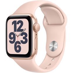 Apple Watch Series SE 1 (2020) GPS 44 mm - Aluminium Gold - Sportarmband Rosé