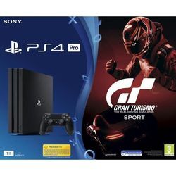 PlayStation 4 Pro 1000GB - Schwarz + Grand Turismo Sport