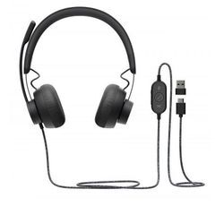 Logitech Zone Wired UC Kopfhörer Noise cancelling mit Mikrofon - Schwarz