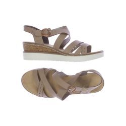 Rieker Damen Sandale, beige, Gr. 40