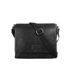 Bodenschatz Messenger Damen Leder, schwarz