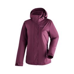 Outdoorjacke MAIER SPORTS "Metor Therm Rec W", Damen, Gr. 18, pink (magenta), 100% Polyester (recycled), Rundhals, Jacken, Damen Wanderjacke, atmungsaktiv und wasserdicht, wattierte Regenjacke mit Kapuze