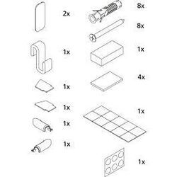 Kermi Montage-Kleinteile 2535306 Walk-In WALL FI TWF/TWG