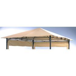 Ersatzdach 3x3m Sand universal zu Antik Pavillon Gartenpavillon Partyzelt Plane Bezug