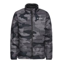 Steppjacke COLUMBIA "Powder Lite™ II Printed Jacket" Gr. L, schwarz (schwarz mod ca), Herren, Obermaterial: 100% Polyester. Futter: 100% Polyester. Wattierung: 100% Polyester, Jacken