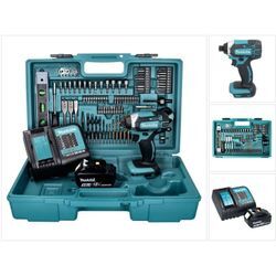 Makita - dtd 152 STX5 Akku Schlagschrauber 18 v 165 Nm + 1x Akku 5,0 Ah + Ladegerät + 101 tlg. Zubehör Set + Koffer