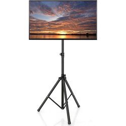 Costway - tv Ständer tv Standfuß höhenverstellbar, tv Stand für 21–47 Zoll Plasma/LCD/LED Fernseher & Flach bis zu 35kg, tv Bodenständer