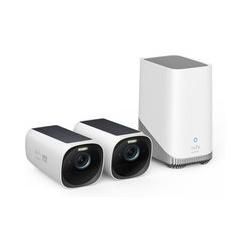 eufyCam 3 Starter Set 2+1 - 2er-Kameraset mit HomeBase 3 - Weiß