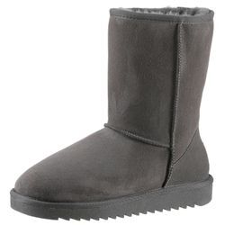 Winterboots ARA "ALASKA" Gr. 42, grau (hellgrau) Damen Schuhe Schlupfboots, Winterstiefelette, Snowboots mit Lammfell innen