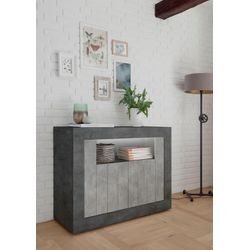 Sideboard INOSIGN "Urbino", grau (schieferfarben, beton), Sideboards, Breite 110 cm