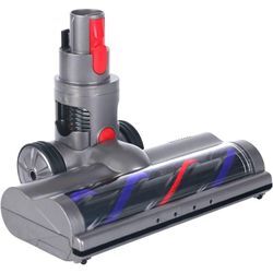 Elektrische Bürste kompatibel für Dyson V7 V8 V10 V11 V15 Direktantrieb Turbobürste mit 4 LED-Leuchten für Hartböden und Parkett