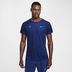 Rafa Challenger Nike Dri-FIT Kurzarm-Tennisoberteil für Herren - Blau