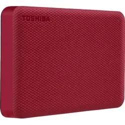 TOSHIBA Canvio Advance Festplatte, 4 TB HDD, 2,5 Zoll, extern, Rot