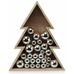 GRUNDIG LED-Weihnachtsbaum 05737, mit 15 LEDs und 28 Glaskugeln