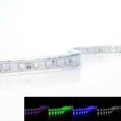 HighVoltage RGB 230V LED Streifen 50M 8W/m 60LED/m 14mm IP44 Farbwechsel