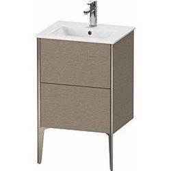 Duravit XViu Waschtisch-Unterschrank XV44590B111 51x42x59,4cm, 2 Auszüge, stehend, champagner matt, eiche kaschmir