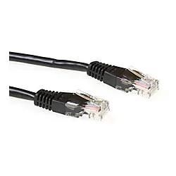 ACT RJ45 (8P8C) Male U/UTP CAT6 Patchkabel IB8910 Schwarz 10 m