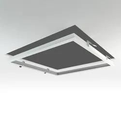 LED Panel Einbaurahmen 62x62cm weiß Deckeneinbau Montagerahmen für Rigipskartond...