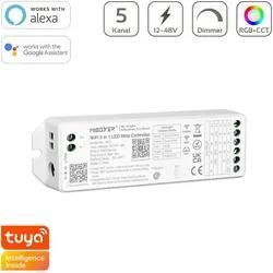 MiBoxer RGB+CCT Smart WiFi LED Controller 5 Kanal 12/48V WiFi Alexa Google Steue...