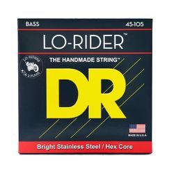 DR MH-45 Lo-Rider Stainless Steel Bass Guitar Strings Medium 45-105