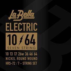 La Bella HRS-72 E-Gitarren Saiten 010-064 7-string, Nickel