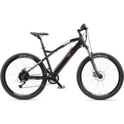 E-Bike TELEFUNKEN "Aufsteiger M924" Gr. 48, grau (anthrazit, rot), E-Bikes, 48cm, 27,5 Zoll (69,85cm), Mountainbike MTB Elektrofahrrad, Damen Herren, 27,5 / 29 Zoll, Pedelec