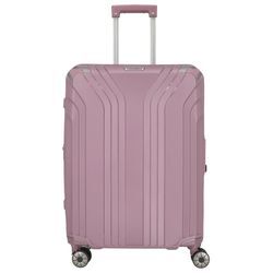 Hartschalen-Trolley TRAVELITE "ELVAA M" Gr. B/H/T: 47 cm x 66 cm x 26 cm 72 l, rosa (rosé) Koffer Hartschallenkoffer Reisegepäck Reisekoffer TSA Schloss