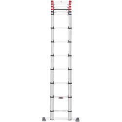 HAILO Teleskopleiter "FlexLine" Leitern Alu-Sicherheits-Teleskopleiter 13 Sprossen Gr. B/H/L: 48cm x 108cm x 10cm, grau (aluminiumfarben)