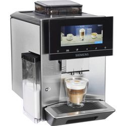 SIEMENS Kaffeevollautomat "EQ900 TQ903D43, intuitives 6,8" TFT-Display, Geräuschreduzierung", App-Steuerung, Barista-Modus, AromaSelect, 3 Profile, edelstahl, Kaffeevollautomaten, silber (edelstahlfarben)B:31,5cm H:39cm T:47cm, Topseller