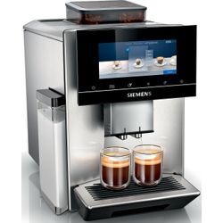 SIEMENS Kaffeevollautomat "EQ900 TQ905D03, intuitives 6,8" TFT-Display, Barista-Modus", silber (edelstahlfarben), B:31,5cm H:39,2cm T:47cm, Kaffeevollautomaten, AromaBoost, App-Steuerung, Geräuschreduzierung,10 Profile, edelstahl