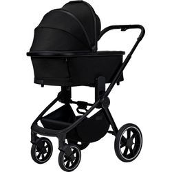 Kombi-Kinderwagen MOON "Resea+", schwarz (onyx), Baby, Polyester, Kinderwagen, mit Sportsitz