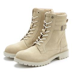 Stiefelette ELBSAND, Damen, Gr. 37, beige, Obermaterial: 100% Rindsleder. Futter: 80% Textilmaterial, 20% Lederimitat. Decksohle: 100% Textilmaterial. Laufsohle: 100% Synthetik, unifarben, casual, Schuhe, Schnürboots, Reißverschlussstiefel, Biker Boots, Leder