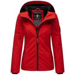 Outdoorjacke MARIKOO "Brombeere", Damen, Gr. XS (34), rot, Obermaterial: 100% Polyester, Innenmaterial: 100% Polyester, Jacken, sportliche Übergangsjacke mit Kapuze