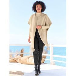 Cape HEINE Gr. 36/38, beige (beige, meliert) Damen Jacken