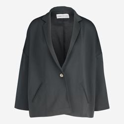 Schwarze Jacke im Blazer-Stil